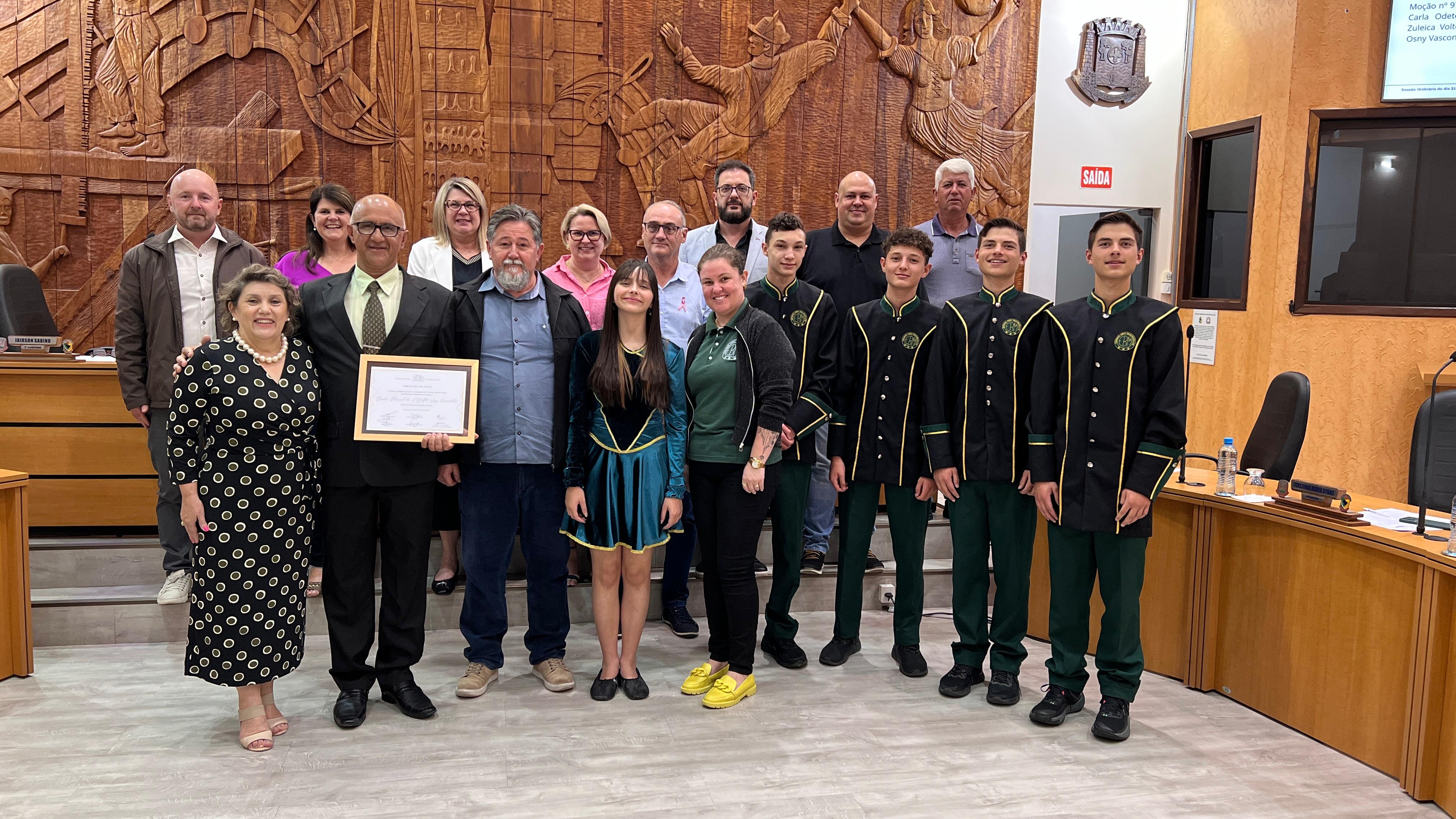 Homenagem à Banda Marcial da EBM Osny Vasconcellos